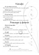Menu Château d'Isenbourg - Les viandes, fromages et desserts