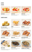 Menu Capitaine Pizza - Les entrées et salades