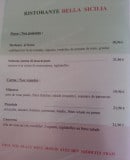Menu Bella Sicilia - Les poissons et viandes