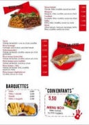 Carte et menu de Bosfor doner kebab à Masevaux-Niederbruck — Assiettes, barquettes, coin enfant