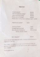 Carte et menu de Ferme-Auberge du Bruckenwald à Masevaux-Niederbruck — Le repas froid