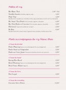 Carte et menu de Petit Bangkok à Masevaux-Niederbruck — Pâtes, plats...