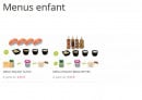 Carte et menu de Resto Sushi's à Saint Louis la Chaussee — Menus enfant