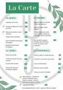 Menu A l'Essentiel - La carte