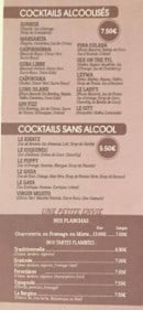 Menu Le Tyl - Cocktails