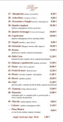 Menu La Piazzetta - Les pizzas