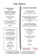 Menu Au Riesling - Menus