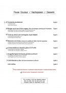 Menu Au Riesling - Pause douceur 