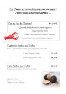Menu Au Riesling - Suggestions