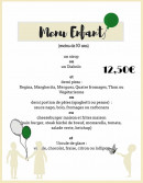 Menu Sous un ciel d'Italie - Menu enfant