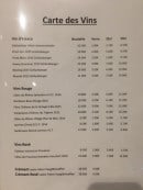 Menu L’Angélus - Vins