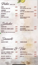 Menu Presto pizza - Les pâtes, salades, desserts...