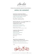 Menu Amitié - Le menu du moment