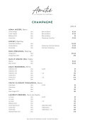 Menu Amitié - Les champagnes