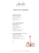 Menu Amitié - Le menu Viel Armand