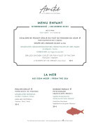 Menu Amitié - Le grill (suite), menu enfant