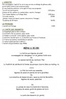 Menu Le Coquelicot - apéritifs, fromages, menu 30€