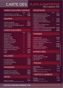 Menu Saveur Du Monde - Les plats à emporter