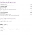 Carte et menu de Auberge des lavandières à Bergheim — Les spécialités et menus