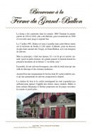 Carte et menu Ferme auberge du Grand Ballon Willer sur Thur