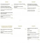 Menu La Rochette - Les entrées, viandes, poissons...