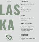 Menu Laska. - Menu à 39€