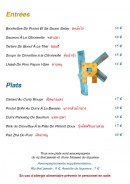 Menu Le rivière kwai - Les entrées et plats