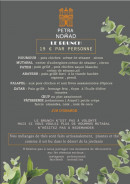 Menu Petra Nomad - La carte