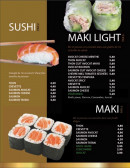 Menu Tokoyo - Les sushis et makis