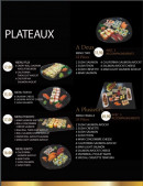 Menu Tokoyo - Les plateaux