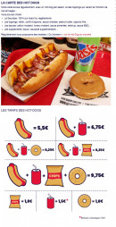 Menu Downtown Brooklyn - La carte des hot dogs