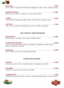 Menu Er Baretto - Les pizzas (suite)