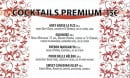 Menu Evolution - Les cocktails premium