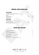 Menu Gourmet Bar - Réveil de papille et coup de chaud