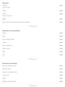 Menu La Palmeraie des Saveurs - Les desserts et boissons non alcoolisées et boissons alcoolisées