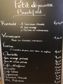 Menu Le Grenette - Le petit déjeuner