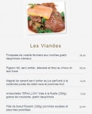 Menu Le Layon - Les Viandes