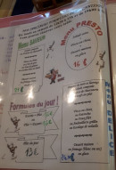 Menu Le Petit Canissou - La carte