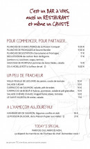 Menu Aoc - Les planches