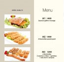 Menu Edomae sushi - Les menus: M1, M2 et M3