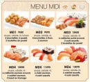 Menu Edomae sushi - Les menus midi