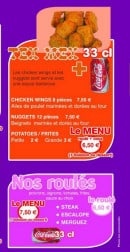 Menu La Diva Pizza - Les tex mex et les roules