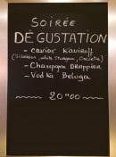 Menu La Réserve - Un exemple de menu