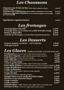 Menu Le Château - Les chaussons,fromages et desserts