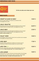 Menu Le Goût de Ça - Les plats