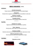 Menu Bodeguita Cubana - Menu habanero