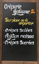 Menu Crêperie Galiane 2 - Les suggestions