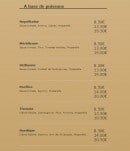 Menu Les Bobos - les pizzas à bases de poissons