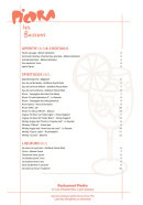 Menu Piedra - Les apéritifs, spiritueux et liqueurs