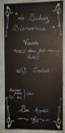 Menu Bahoz - Les viandes, boissons, ...